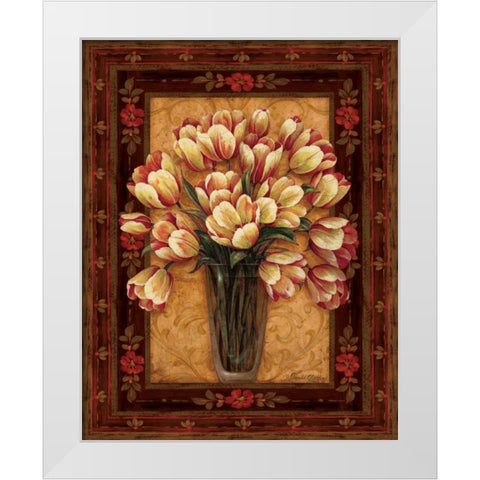 View From Pompeii II White Modern Wood Framed Art Print by Gladding, Pamela