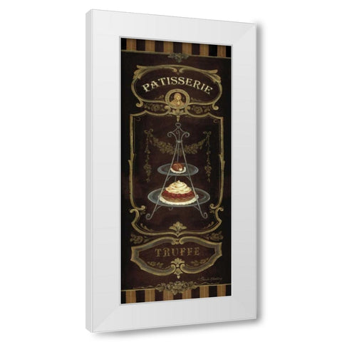 Truffle White Modern Wood Framed Art Print by Gladding, Pamela