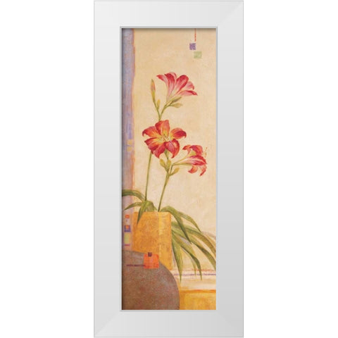 In the Garden II White Modern Wood Framed Art Print by Gladding, Pamela