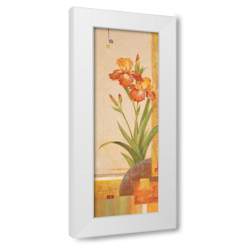 In the Garden III White Modern Wood Framed Art Print by Gladding, Pamela