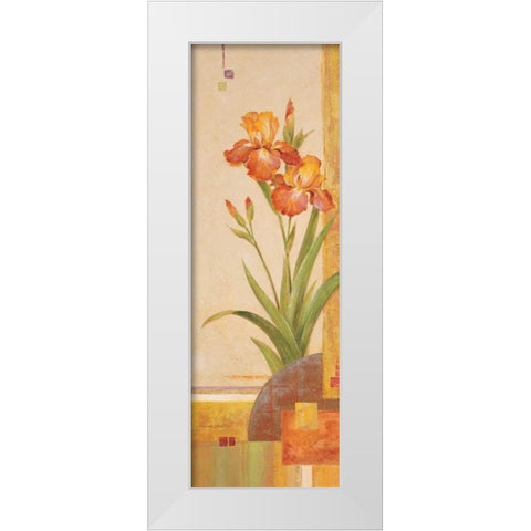 In the Garden III White Modern Wood Framed Art Print by Gladding, Pamela