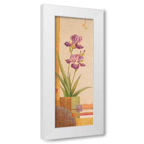 In the Garden IV White Modern Wood Framed Art Print by Gladding, Pamela