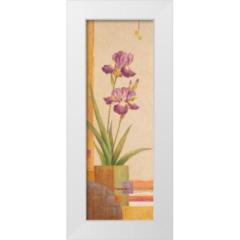 In the Garden IV White Modern Wood Framed Art Print by Gladding, Pamela