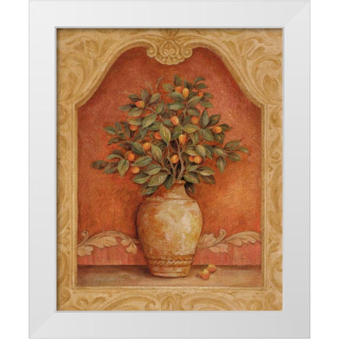 Sienna Fruit II White Modern Wood Framed Art Print by Gladding, Pamela