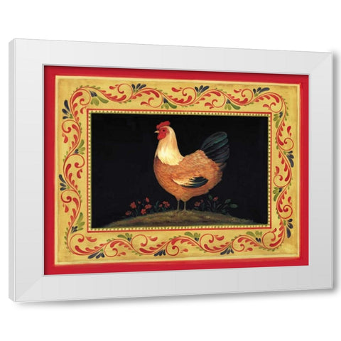 Francesca White Modern Wood Framed Art Print by Gladding, Pamela