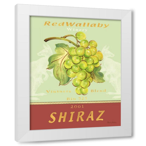 Shiraz White Modern Wood Framed Art Print by Gladding, Pamela