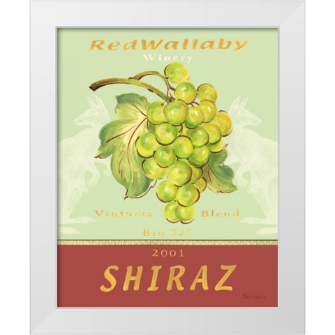 Shiraz White Modern Wood Framed Art Print by Gladding, Pamela