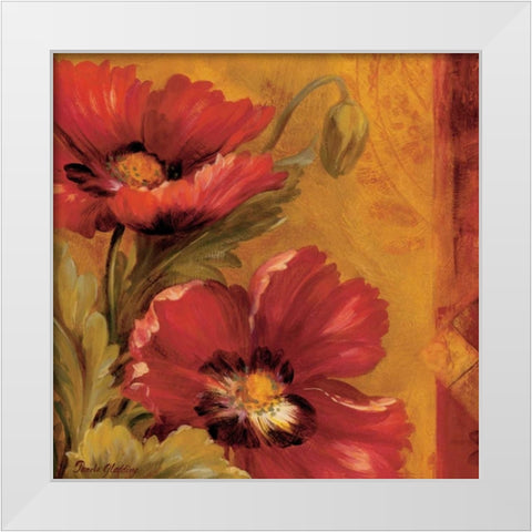 Pandoras Bouquet I White Modern Wood Framed Art Print by Gladding, Pamela