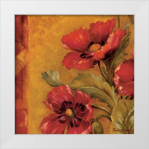 Pandoras Bouquet IV White Modern Wood Framed Art Print by Gladding, Pamela