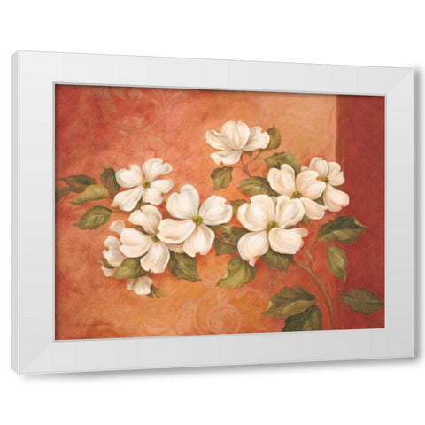 Dogwoods White Modern Wood Framed Art Print by Gladding, Pamela