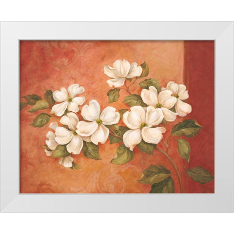 Dogwoods White Modern Wood Framed Art Print by Gladding, Pamela