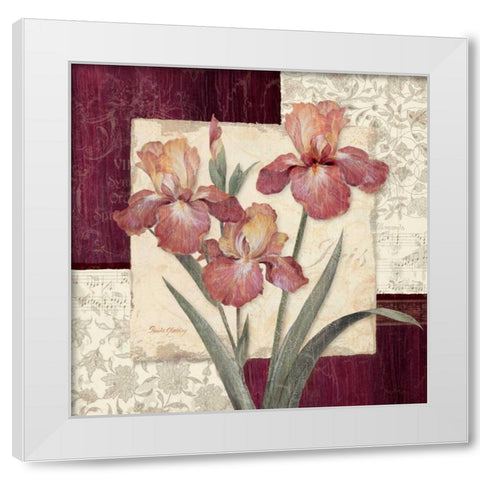Trio Sonata IV White Modern Wood Framed Art Print by Gladding, Pamela
