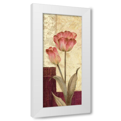 Quattro Sonata I White Modern Wood Framed Art Print by Gladding, Pamela