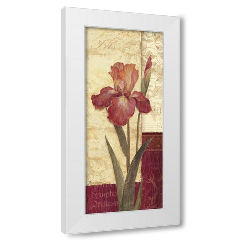 Quattro Sonata II White Modern Wood Framed Art Print by Gladding, Pamela