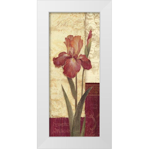 Quattro Sonata II White Modern Wood Framed Art Print by Gladding, Pamela