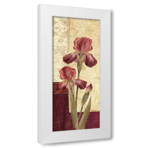 Quattro Sonata III White Modern Wood Framed Art Print by Gladding, Pamela