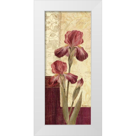 Quattro Sonata III White Modern Wood Framed Art Print by Gladding, Pamela