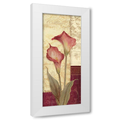 Quattro Sonata IV White Modern Wood Framed Art Print by Gladding, Pamela