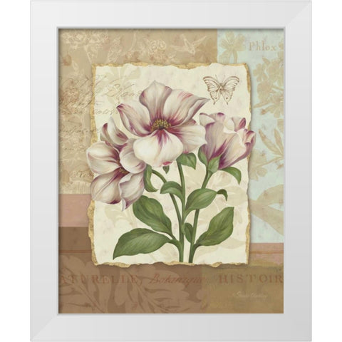Flower Trio II White Modern Wood Framed Art Print by Gladding, Pamela