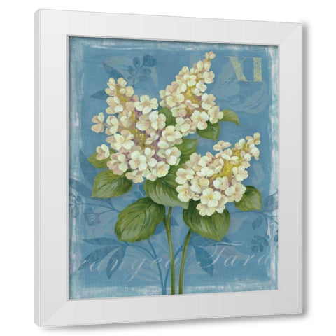 Tardiva Hydrangea White Modern Wood Framed Art Print by Gladding, Pamela