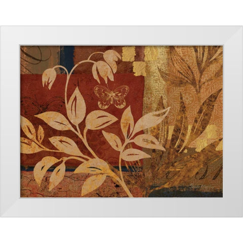 Bombay I White Modern Wood Framed Art Print by Gladding, Pamela