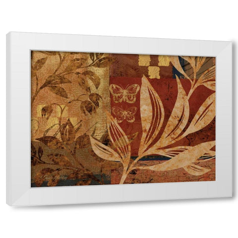 Bombay II White Modern Wood Framed Art Print by Gladding, Pamela