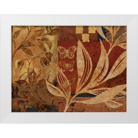 Bombay II White Modern Wood Framed Art Print by Gladding, Pamela