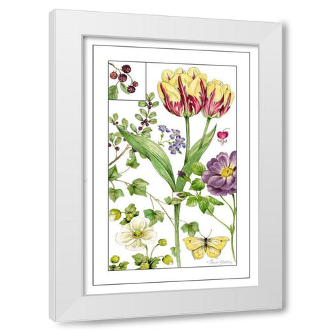 Print Botanical III White Modern Wood Framed Art Print by Gladding, Pamela