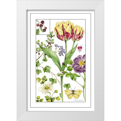 Print Botanical III White Modern Wood Framed Art Print by Gladding, Pamela