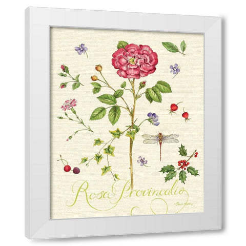 Lang of Flowers II White Modern Wood Framed Art Print by Gladding, Pamela