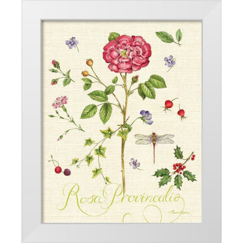 Lang of Flowers II White Modern Wood Framed Art Print by Gladding, Pamela