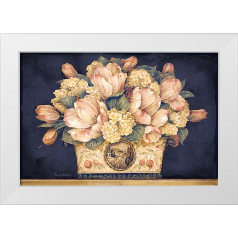 Tulip Tapestry White Modern Wood Framed Art Print by Gladding, Pamela