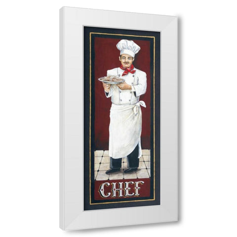Chef White Modern Wood Framed Art Print by Gorham, Gregory