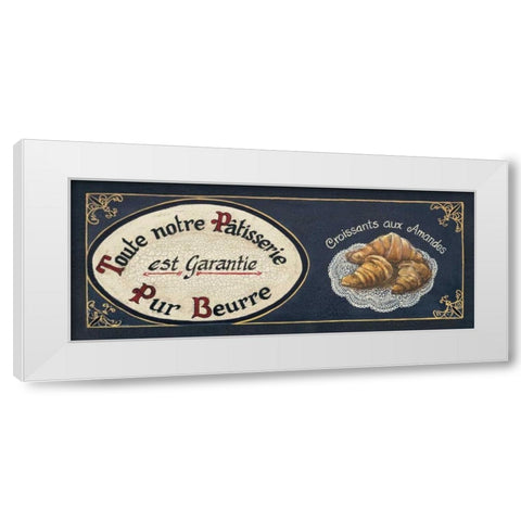 Croissants White Modern Wood Framed Art Print by Gorham, Gregory