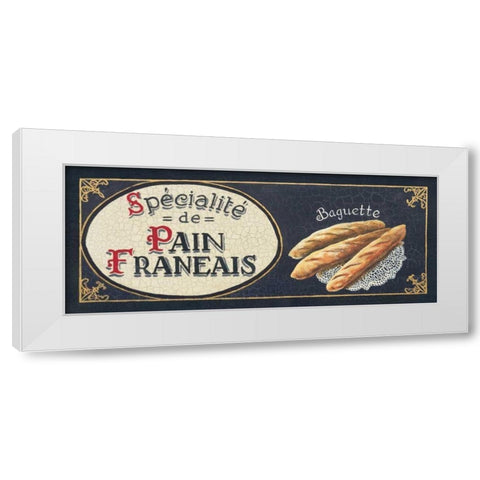 Baguette White Modern Wood Framed Art Print by Gorham, Gregory