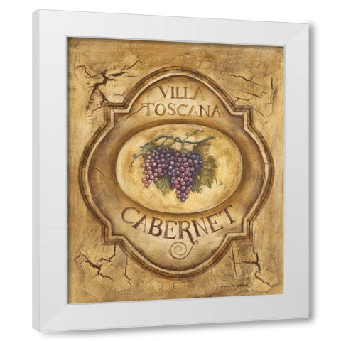 Cabernet White Modern Wood Framed Art Print by Gorham, Gregory
