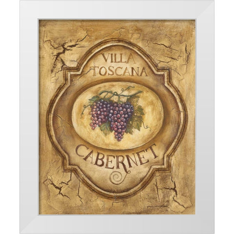 Cabernet White Modern Wood Framed Art Print by Gorham, Gregory