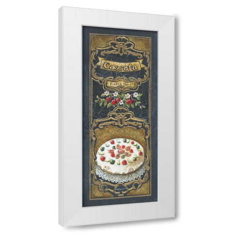 Cassata White Modern Wood Framed Art Print by Gorham, Gregory