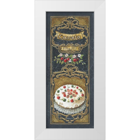 Cassata White Modern Wood Framed Art Print by Gorham, Gregory