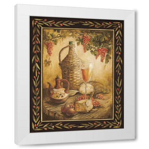 Tuscan Table - Orvieto White Modern Wood Framed Art Print by Gorham, Gregory