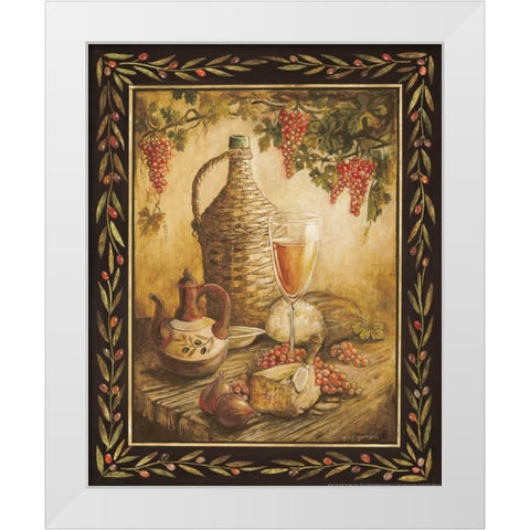 Tuscan Table - Orvieto White Modern Wood Framed Art Print by Gorham, Gregory