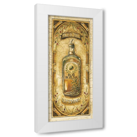 Olive Oil - Rosemary White Modern Wood Framed Art Print by Gorham, Gregory