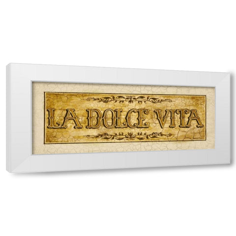 Dolce White Modern Wood Framed Art Print by Gorham, Gregory
