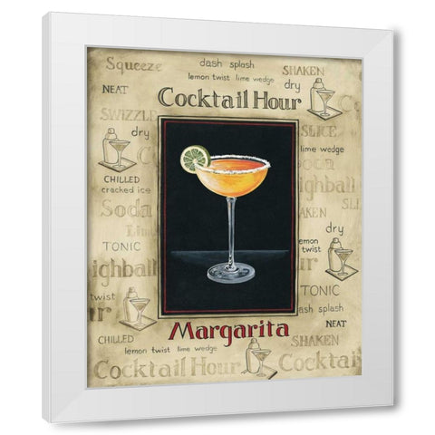 Margarita White Modern Wood Framed Art Print by Gorham, Gregory