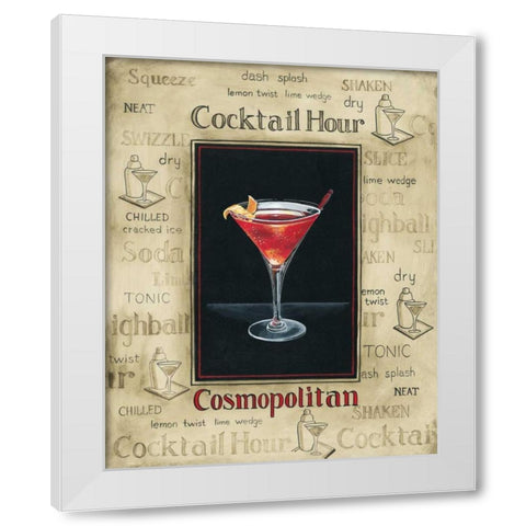 Cosmopolitan White Modern Wood Framed Art Print by Gorham, Gregory