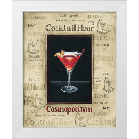 Cosmopolitan White Modern Wood Framed Art Print by Gorham, Gregory