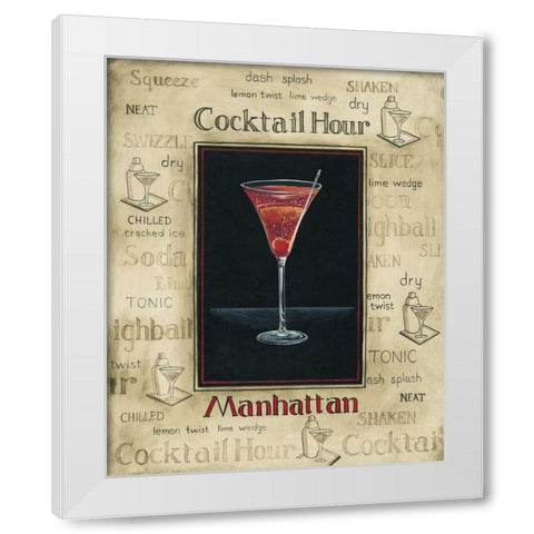 Manhattan White Modern Wood Framed Art Print by Gorham, Gregory