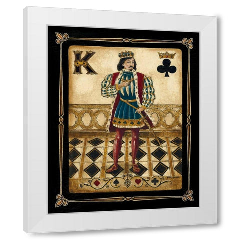 Harlequin King White Modern Wood Framed Art Print by Gorham, Gregory