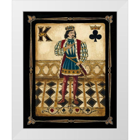 Harlequin King White Modern Wood Framed Art Print by Gorham, Gregory