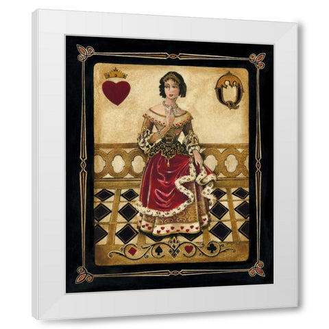 Harlequin Queen White Modern Wood Framed Art Print by Gorham, Gregory